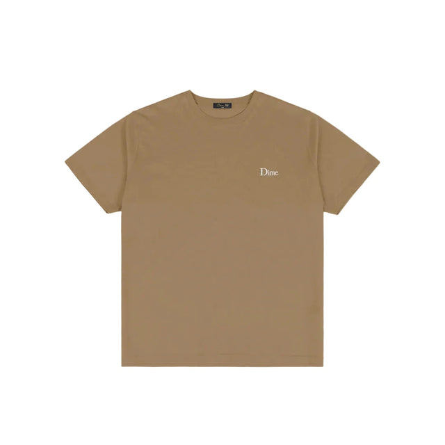 DIME Classic Small Logo T-Shirt Tan Men's Short Sleeve T-Shirts Dime MTL 