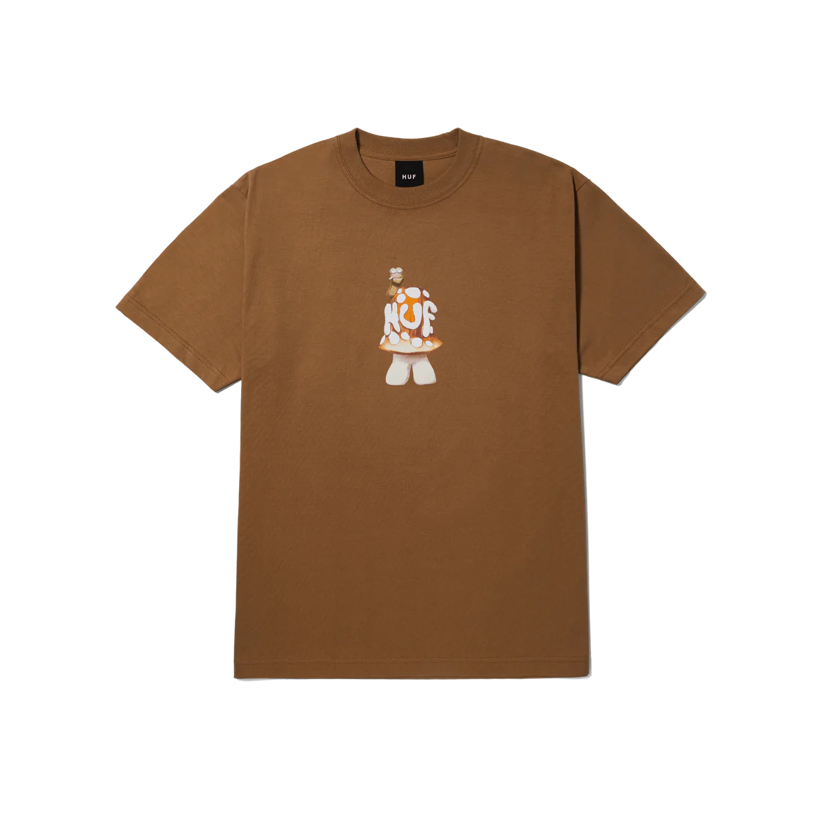 HUF Shroomery T-Shirt Camel Men's Short Sleeve T-Shirts huf 