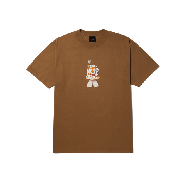 HUF Shroomery T-Shirt Camel Men's Short Sleeve T-Shirts huf 