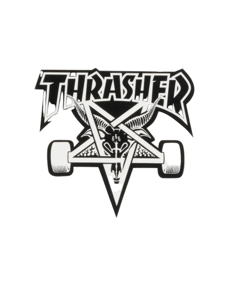 THRASHER Skate Goat 4" Black Sticker Stickers Thrasher 