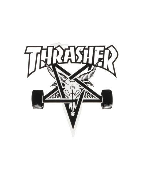 THRASHER Skate Goat 4" White Sticker Stickers Thrasher 