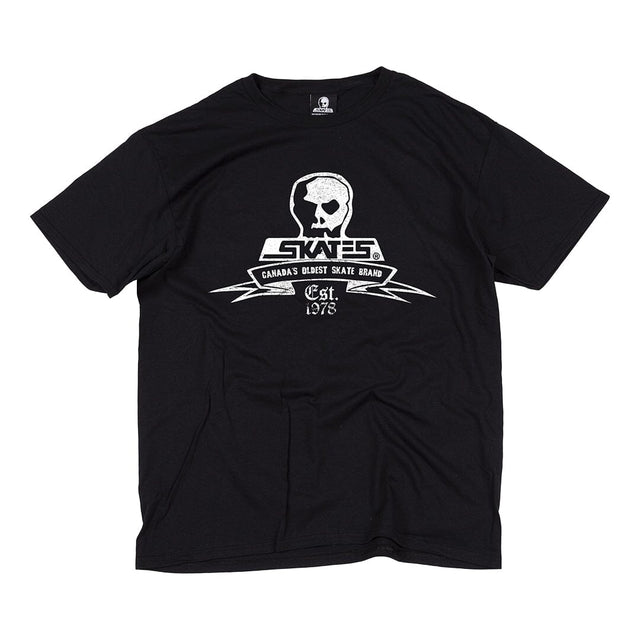 SKULL SKATES Oldest T-Shirt Black Men's Short Sleeve T-Shirts Skull Skates 