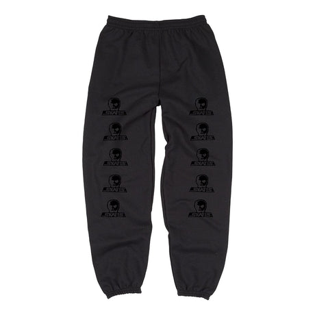 SKULL SKATES Two Tone Blackout Sweatpants Black Men's Sweatpants Skull Skates 