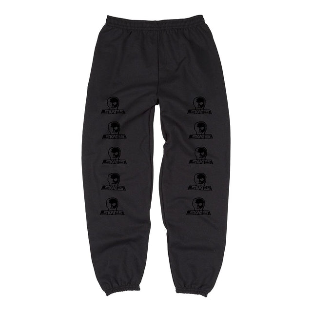 SKULL SKATES Two Tone Blackout Sweatpants Black Men's Sweatpants Skull Skates 