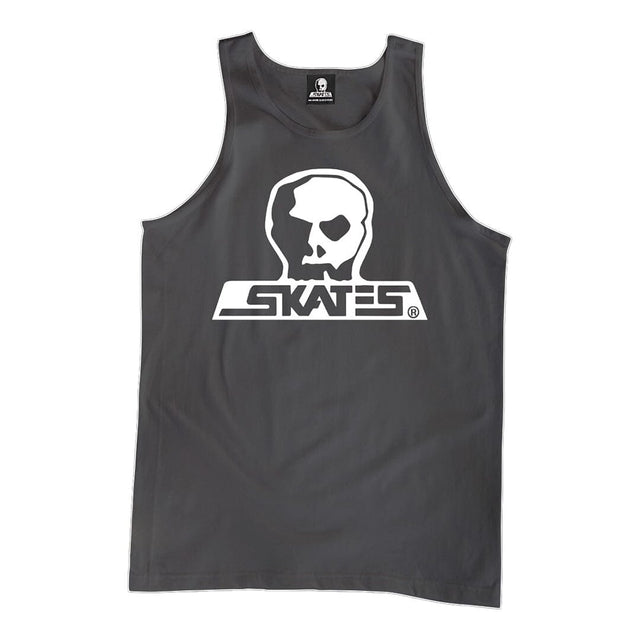 SKULL SKATES Burbs Tank Charcoal Men's Tank Tops Skull Skates 
