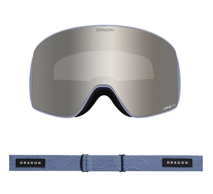 DRAGON Slain Mag Cylindrical Steel Blue - Lumalens Silver Ion + Lumalens Amber Snow Goggle Snow Goggles Dragon 