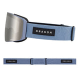 DRAGON Slain Mag Cylindrical Steel Blue - Lumalens Silver Ion + Lumalens Amber Snow Goggle Snow Goggles Dragon 