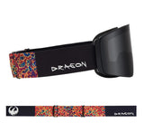 DRAGON Slain Mag Cylindrical Urushi - Lumalens Dark Smoke + Lumalens Light Rose Snow Goggle Snow Goggles Dragon 