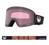 DRAGON Slain Mag Cylindrical Urushi - Lumalens Dark Smoke + Lumalens Light Rose Snow Goggle Snow Goggles Dragon 