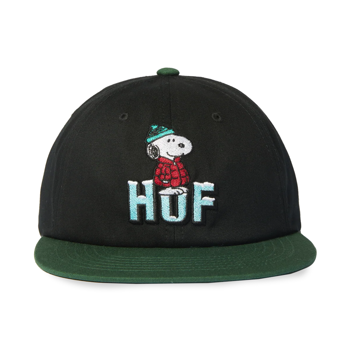 HUF Snoopy Puffer Snapback Hat Black Men's Hats Huf 