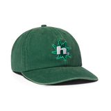 HUF Sol Denim 6 Panel CV Washed Hat Forest Green Men's Hats Huf 
