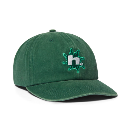 HUF Sol Denim 6 Panel CV Washed Hat Forest Green Men's Hats Huf 