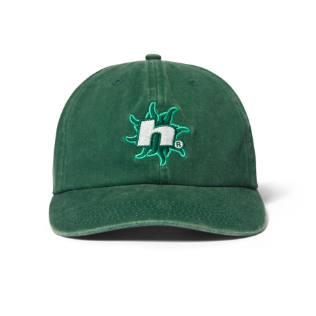 HUF Sol Denim 6 Panel CV Washed Hat Forest Green Men's Hats Huf 