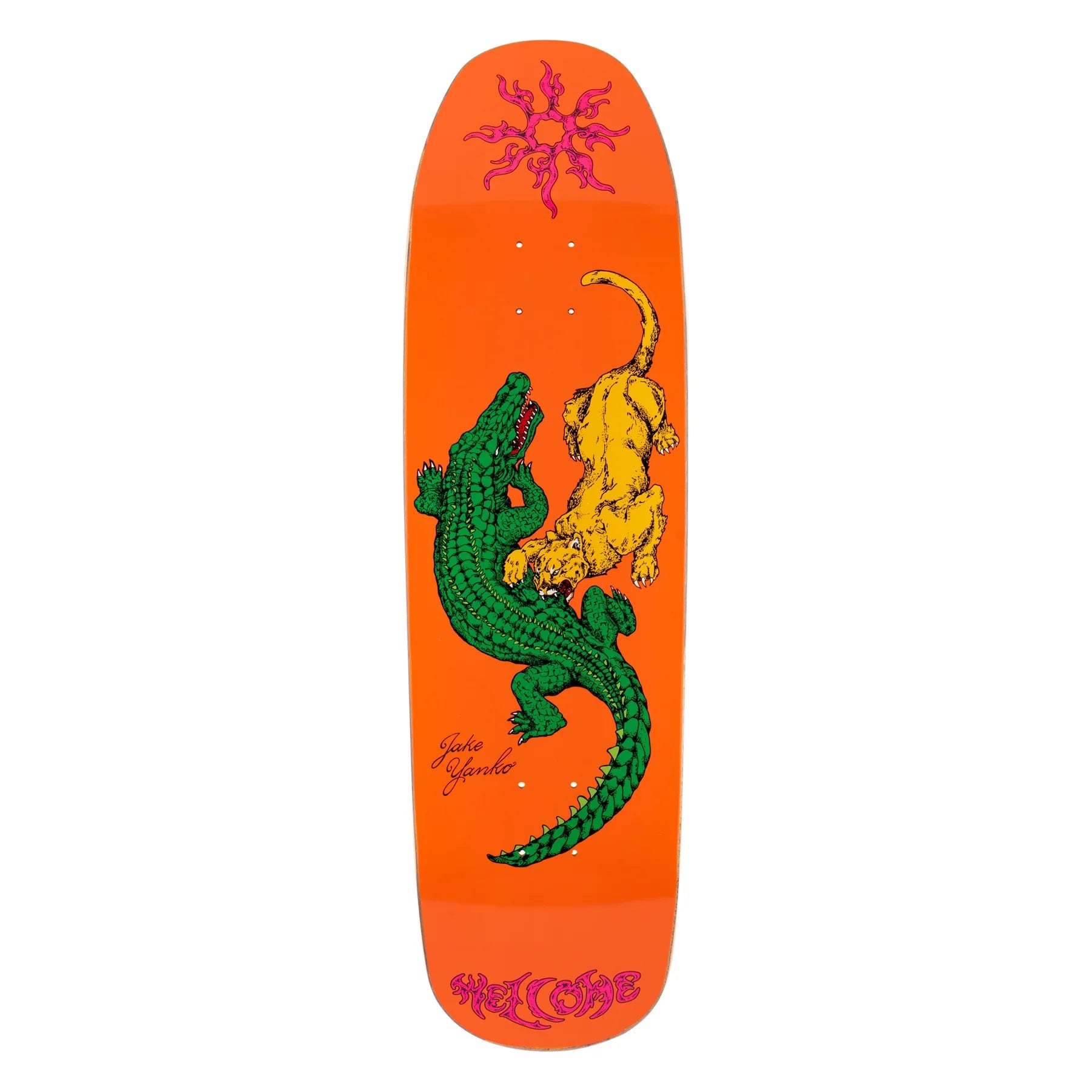 WELCOME Jake Yanko Swamp Fight On Panther 9.0 Skateboard Deck Skateboard Decks Welcome 