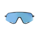 100% Slendale Matte Black - HiPER Blue Multilayer Mirror Sunglasses Sunglasses 100% 