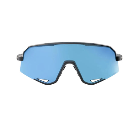 100% Slendale Matte Black - HiPER Blue Multilayer Mirror Sunglasses Sunglasses 100% 