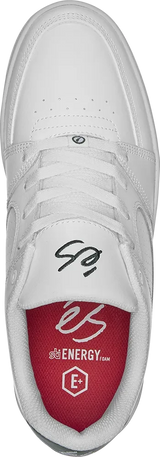 ES Accel Slim Shoe White/Dark Green Men's Skate Shoes Es 