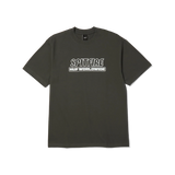 HUF X Spitfire Burn Heavyweight T-Shirt Washed Black
