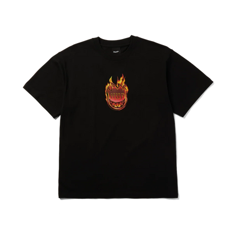HUF X Spitfire Flame Galaxies T-Shirt Black Men's Short Sleeve T-Shirts Huf 