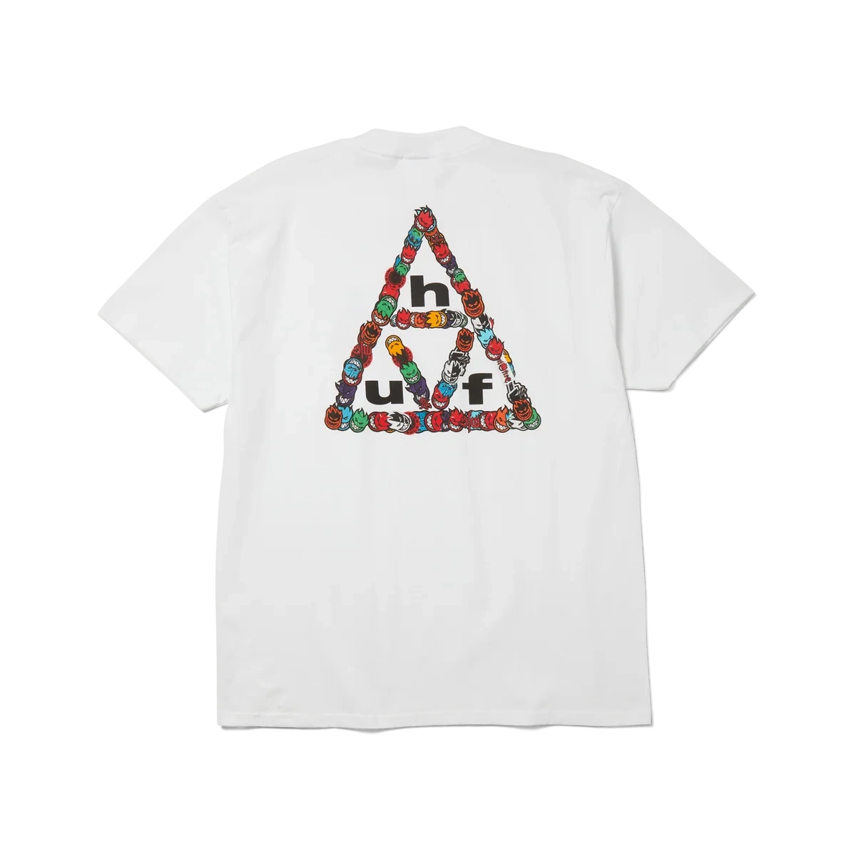 HUF X Spitfire Triple Triangle T-Shirt White Men's Short Sleeve T-Shirts Huf 