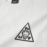 HUF X Spitfire Triple Triangle T-Shirt White Men's Short Sleeve T-Shirts Huf 