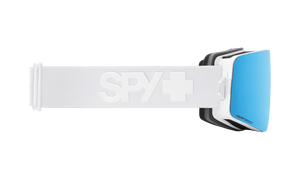SPY Marauder Elite Matte White - Happy Boost Ice Blue Spectra + Happy Boost LL Coral Red Spectra Snow Goggle Snow Goggles Spy 
