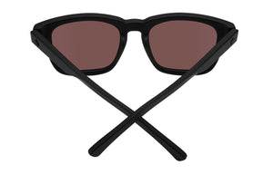 SPY Saxony Matte Black - Happy Boost Bronze Black Mirror Polarized Sunglasses Sunglasses Spy 