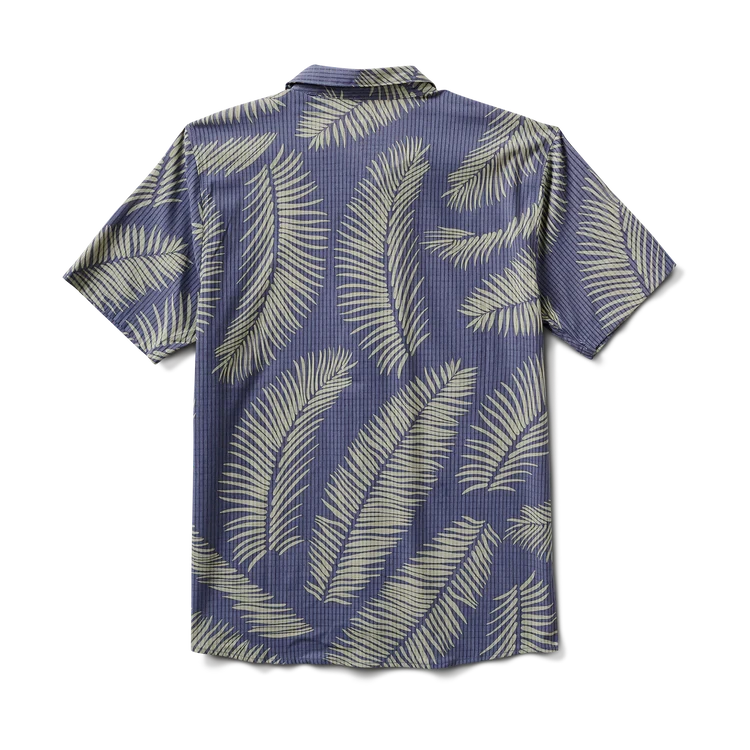 ROARK Bless Up Breathable Short Sleeve Button Up Fire Fern Slate Men's Short Sleeve Button Up Shirts Roark Revival 