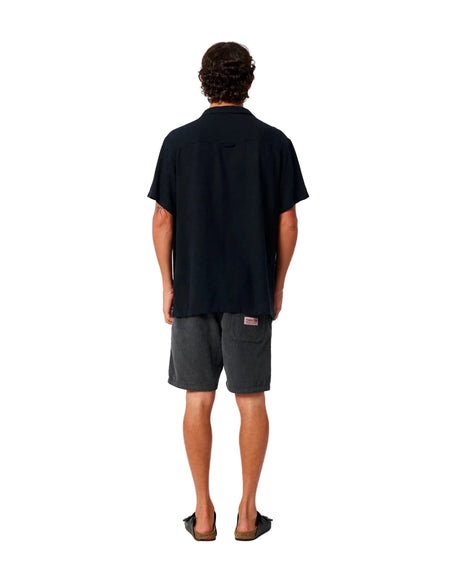 CRITICAL SLIDE Ernie Short Sleeve Button Up Phantom Men's Short Sleeve Button Up Shirts The Critical Slide Society 