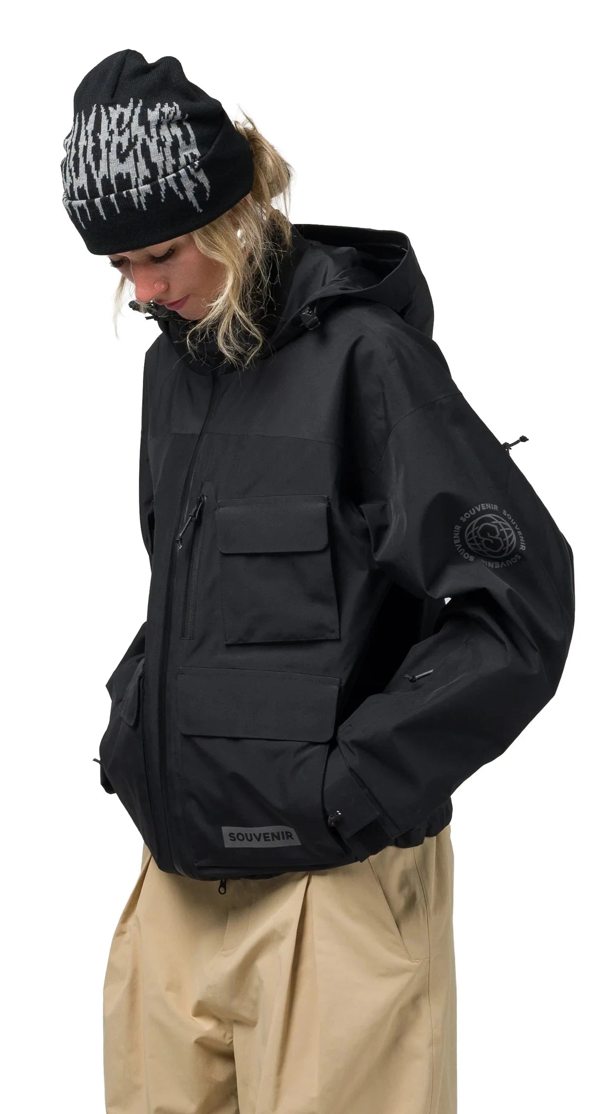 SOUVENIR Vent Snow Jacket Black 2027 Men's Snow Jackets Souvenir 