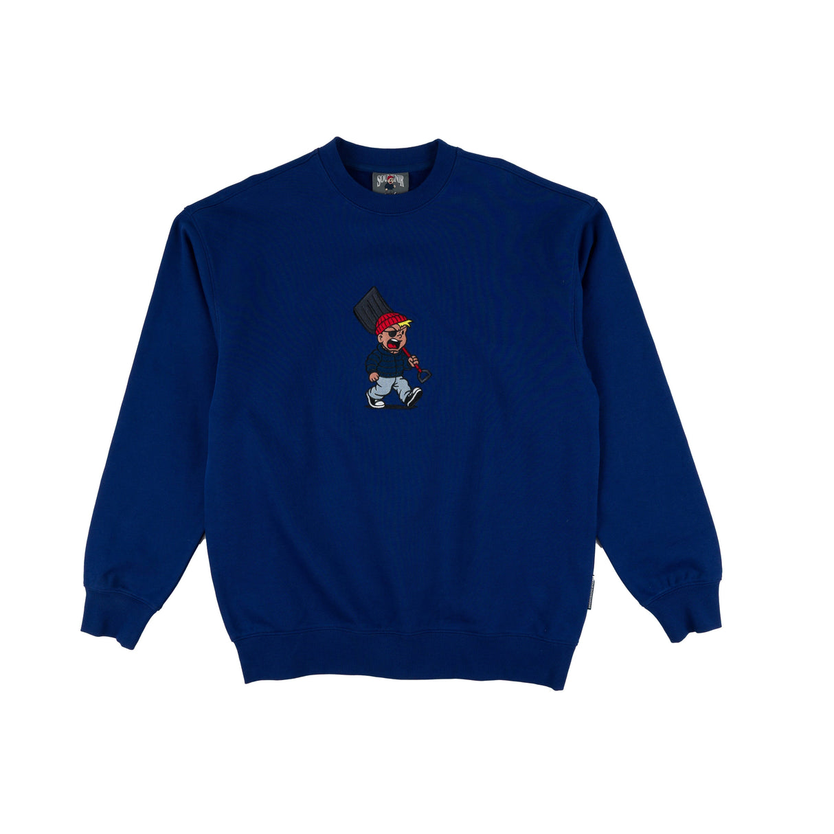 SOUVENIR Snowboard Joe Crew Petrol Blue Men's Crewnecks Souvenir 