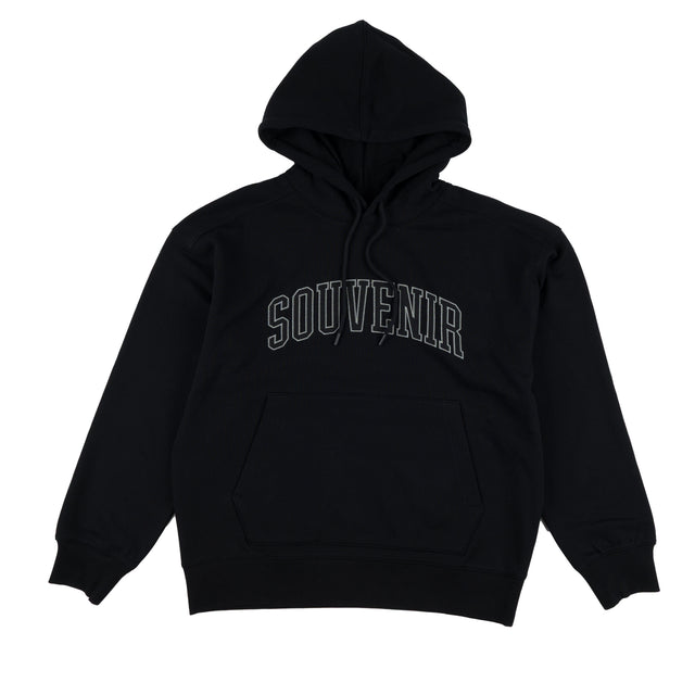 SOUVENIR Collegiate Pullover Hoodie Black Men's Pullover Hoodies Souvenir 