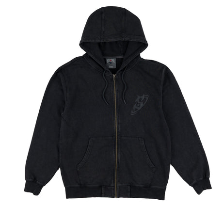 SOUVENIR Dirty Zip Hoodie Dirty Black Men's Zip Hoodies Souvenir 