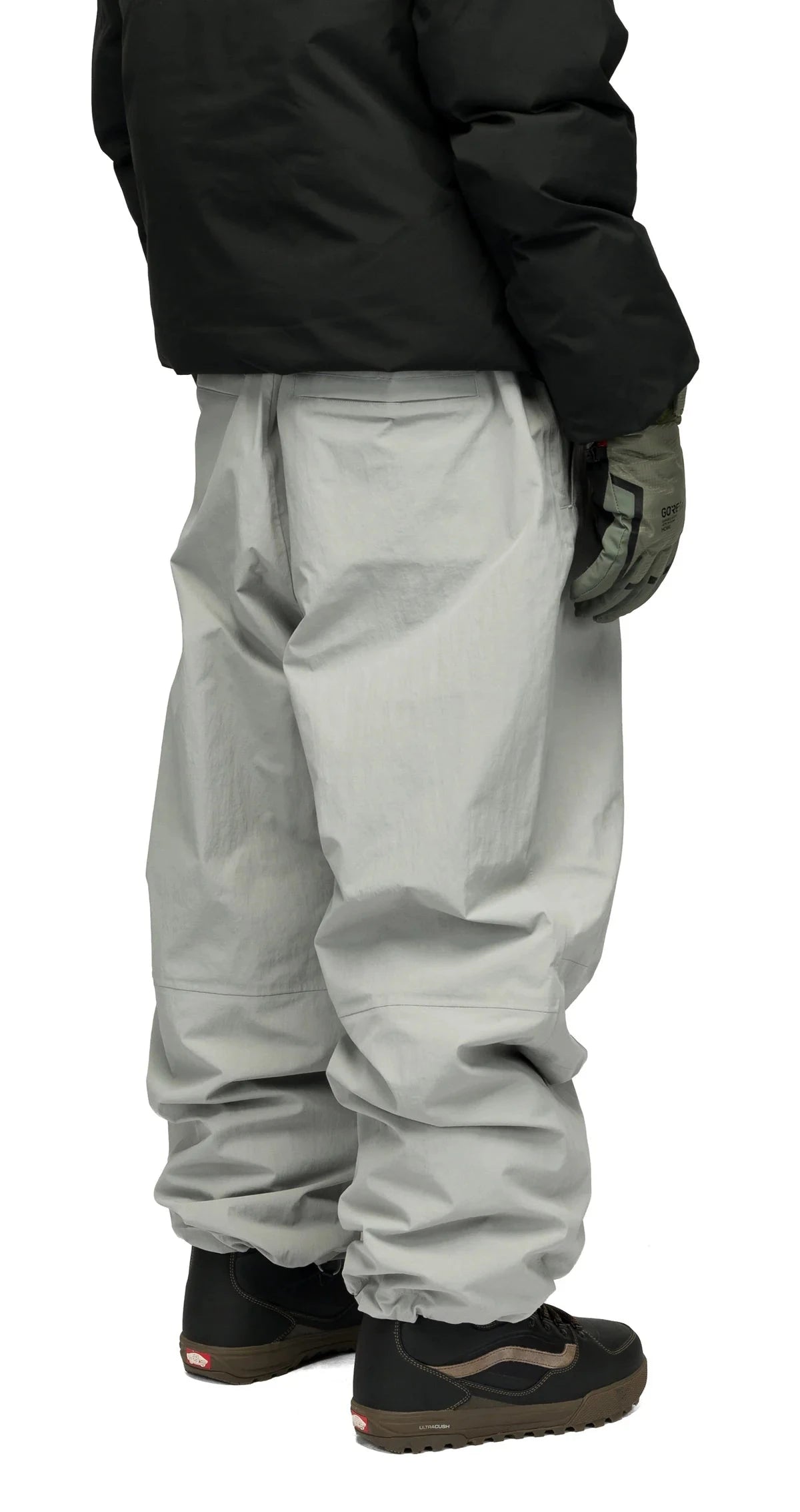 SOUVENIR Pleated Chino Snow Pants Medium Grey 2027 Men's Snow Pants Souvenir 