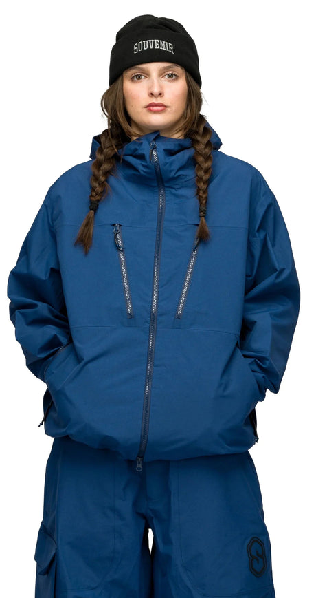 SOUVENIR 3 Ply Ripstop Snow Jacket Petrol Blue 2027 Men's Snow Jackets Souvenir 