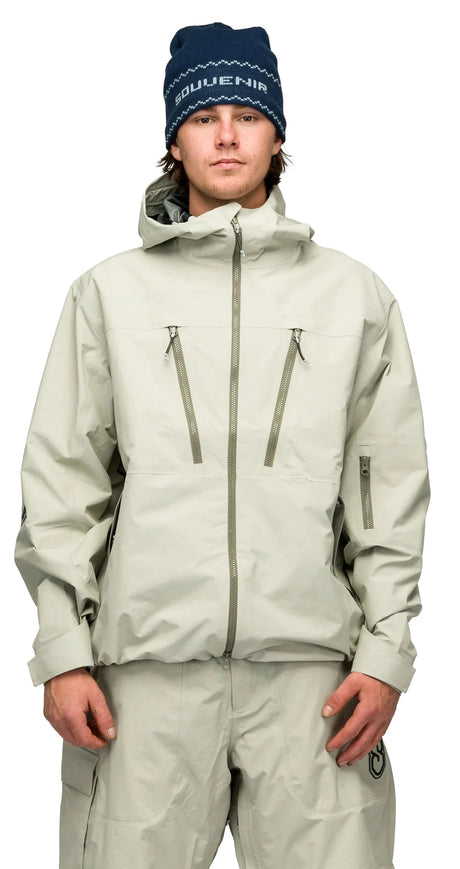 SOUVENIR 3 Ply Ripstop Snow Jacket Wet Sand 2027 Men's Snow Jackets Souvenir 