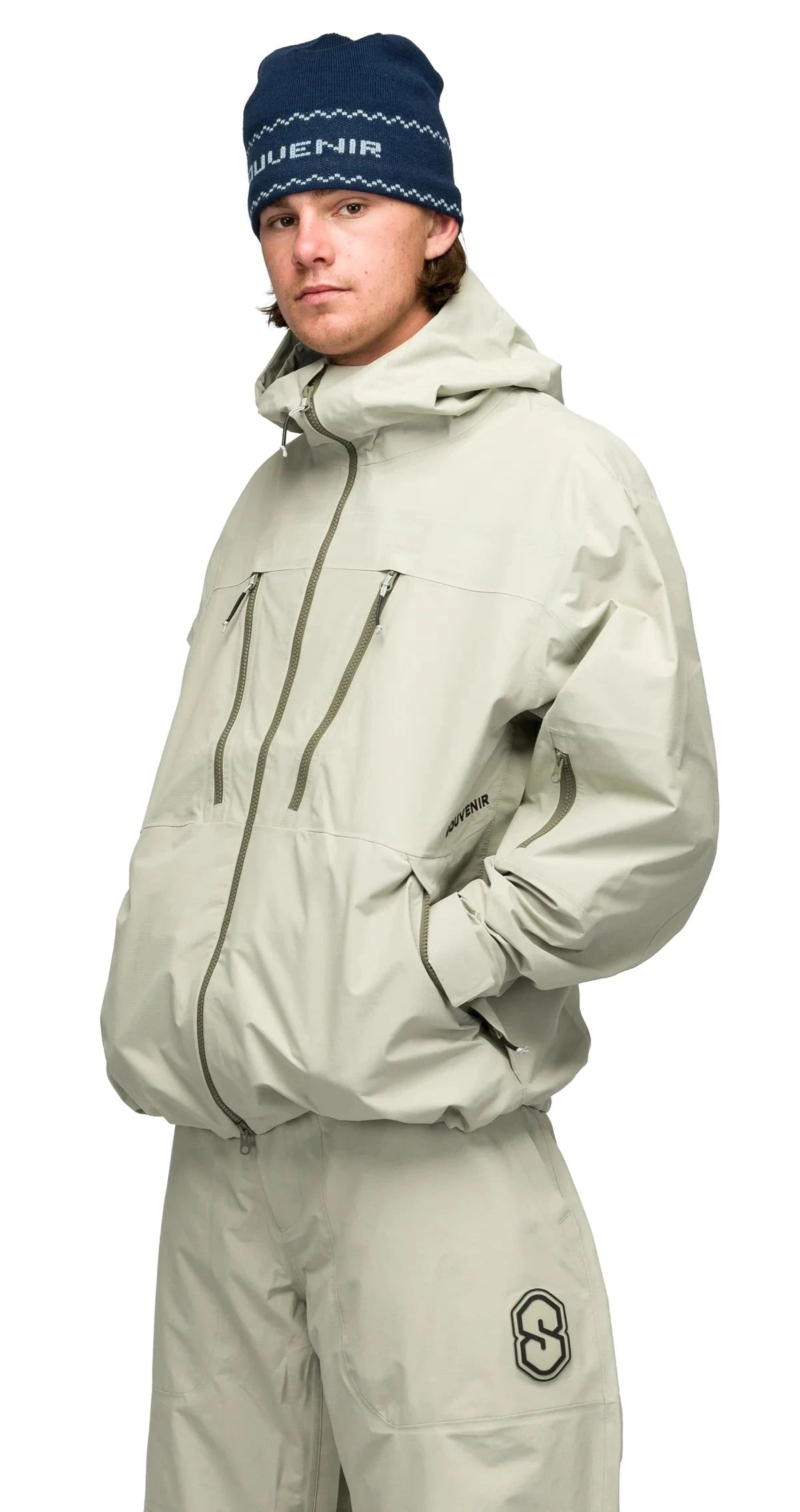 SOUVENIR 3 Ply Ripstop Snow Jacket Wet Sand 2027 Men's Snow Jackets Souvenir 