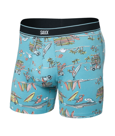 SAXX Daytripper Boxer Brief Underwear Beach Or Bust/Reef Blue Men's Underwear Saxx 