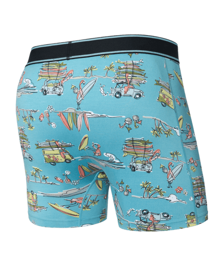 SAXX Daytripper Boxer Brief Underwear Beach Or Bust/Reef Blue Men's Underwear Saxx 