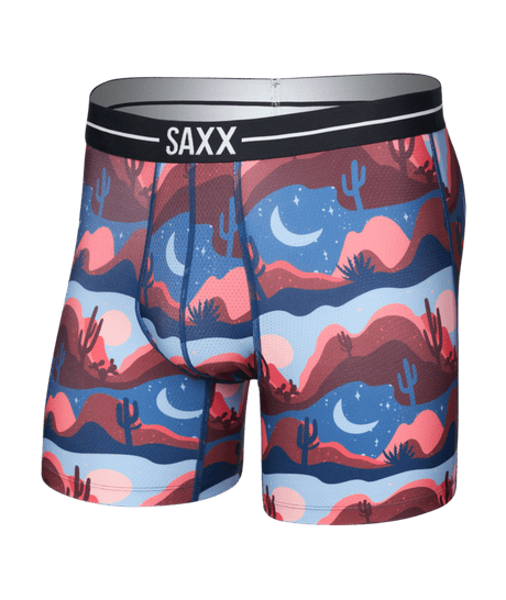 SAXX Volt Breathable Mesh Boxer Brief Underwear Canyon Daze-Red Clay Men's Underwear Saxx 