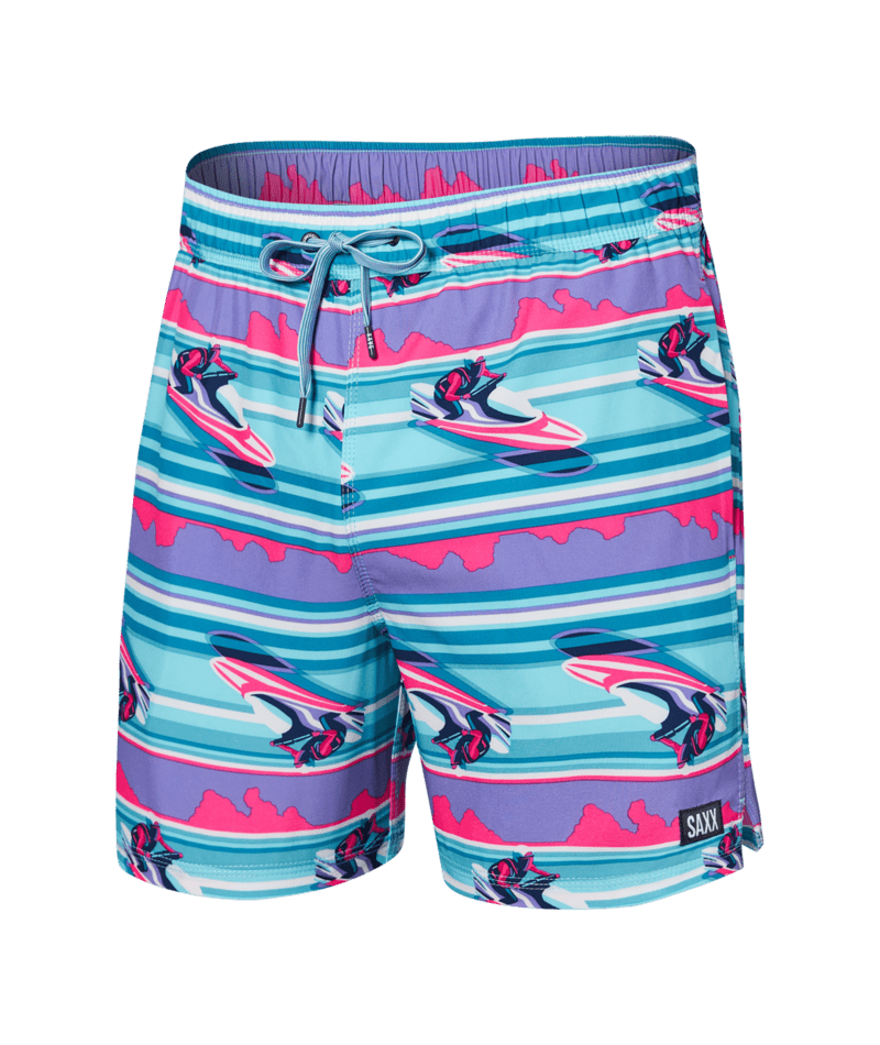 SAXX Oh Buoy 2N1 Volley Swim Shorts Jetski Stripe Pool Freeride Boardshop