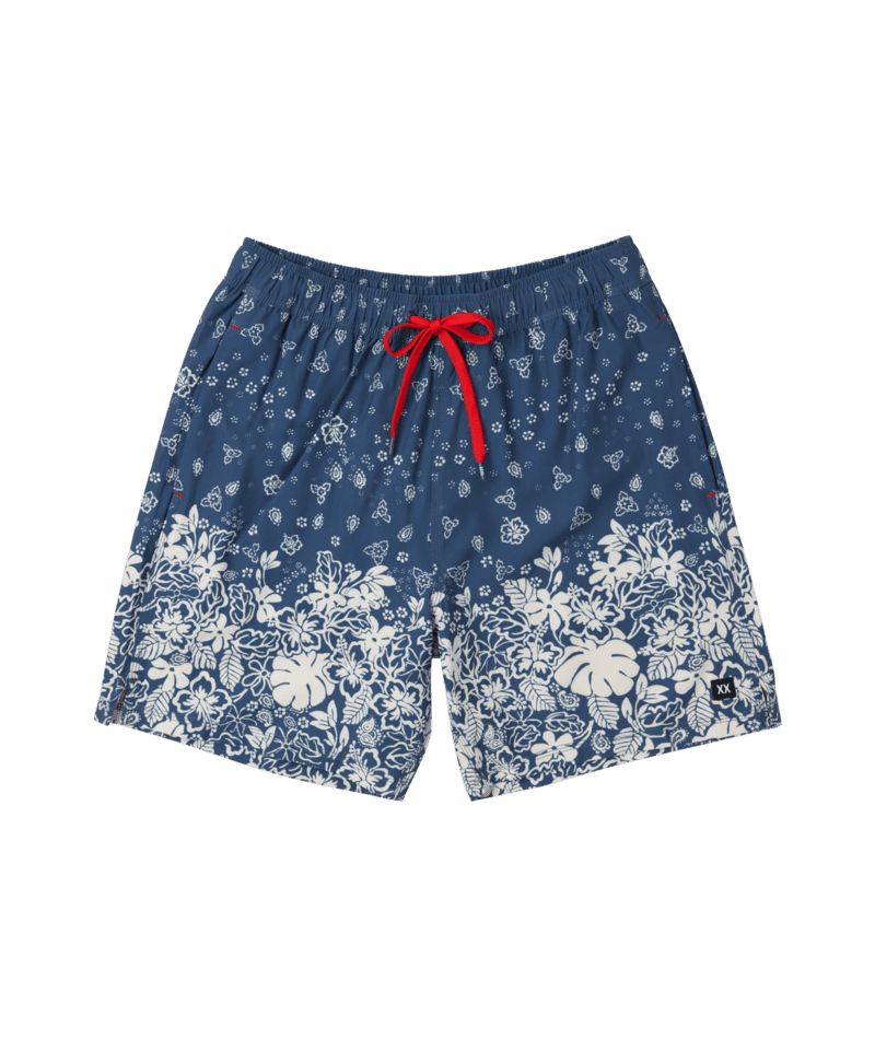 SAXX Oh Buoy 2N1 7" Volley Boardshorts Bandana Tropic/Indigo Men's Boardshorts Saxx 