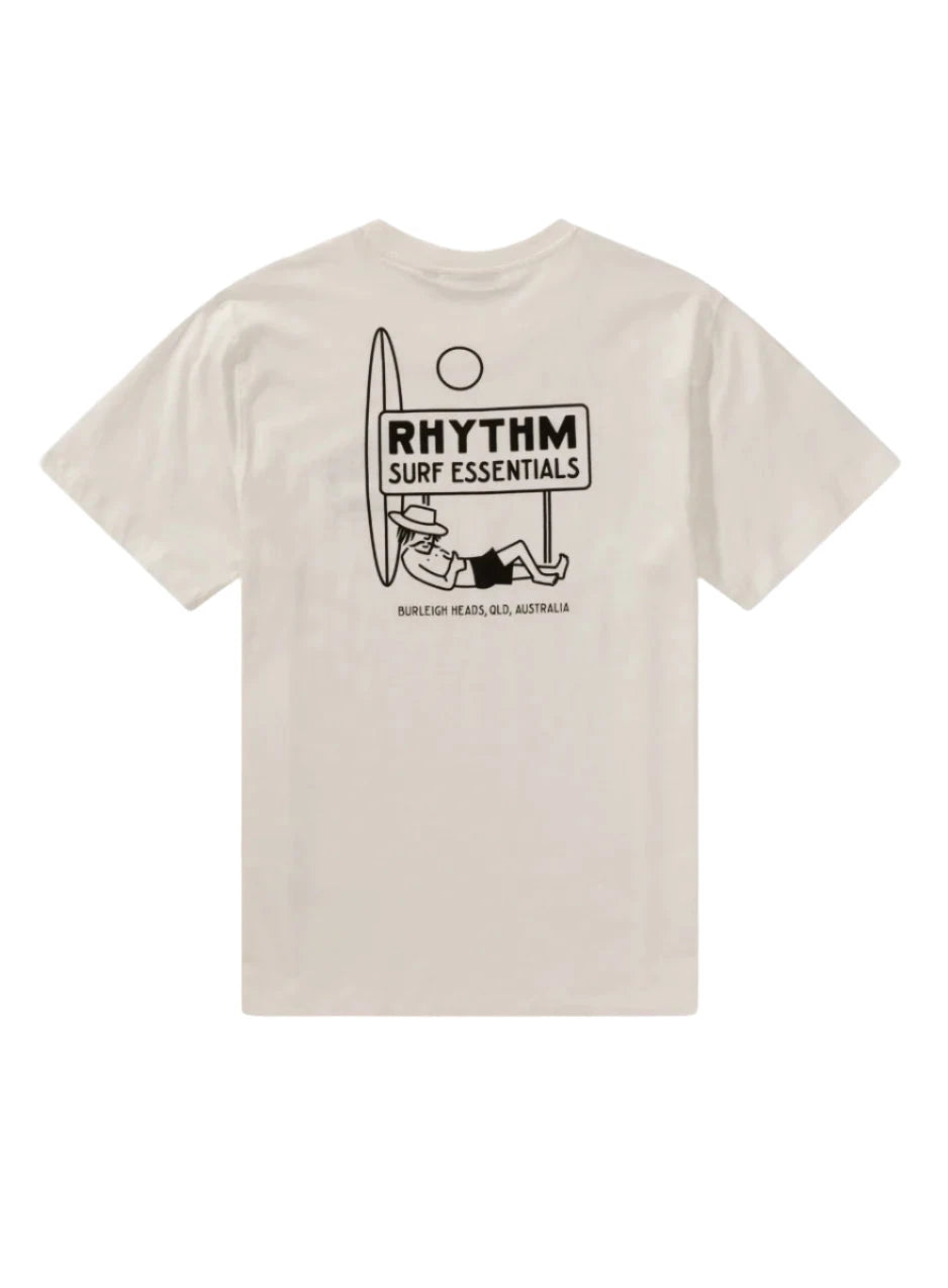 RHYTHM Siesta T-Shirt White Men's Short Sleeve T-Shirts Rhythm 