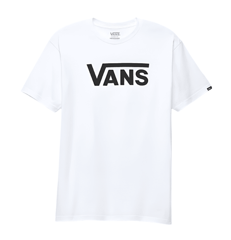 VANS Classic T-Shirt White/Black Men's Short Sleeve T-Shirts Vans 