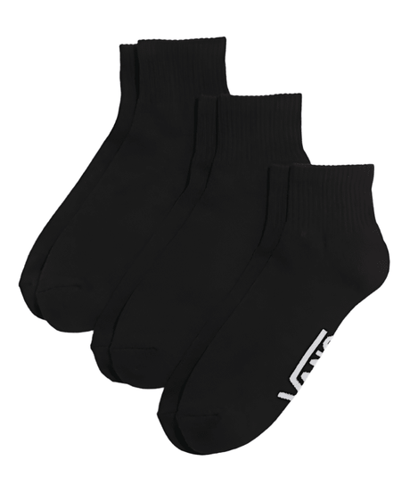 VANS Classic Ankle Socks 3 Pack Black Men's Socks Vans 