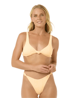 RIP CURL Women's La Joya Tall Knot Tri Bikini Top Mango Women's Bikini Tops Rip Curl 