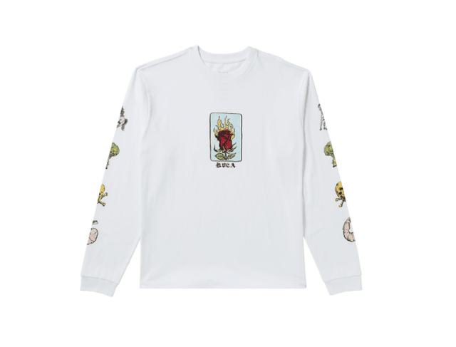 RVCA KSL Long Sleeve T-Shirt White Men's Long Sleeve T-Shirts RVCA 