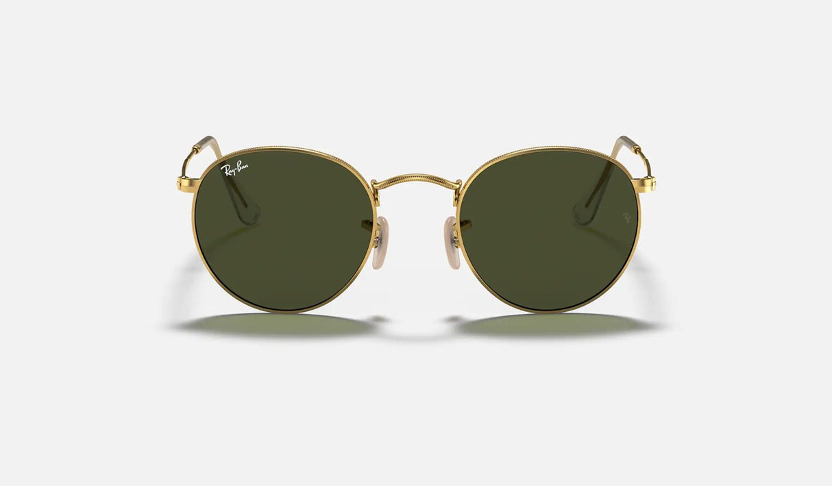RAY-BAN Round Metal Polished Gold - Green Sunglasses Sunglasses Ray-Ban 