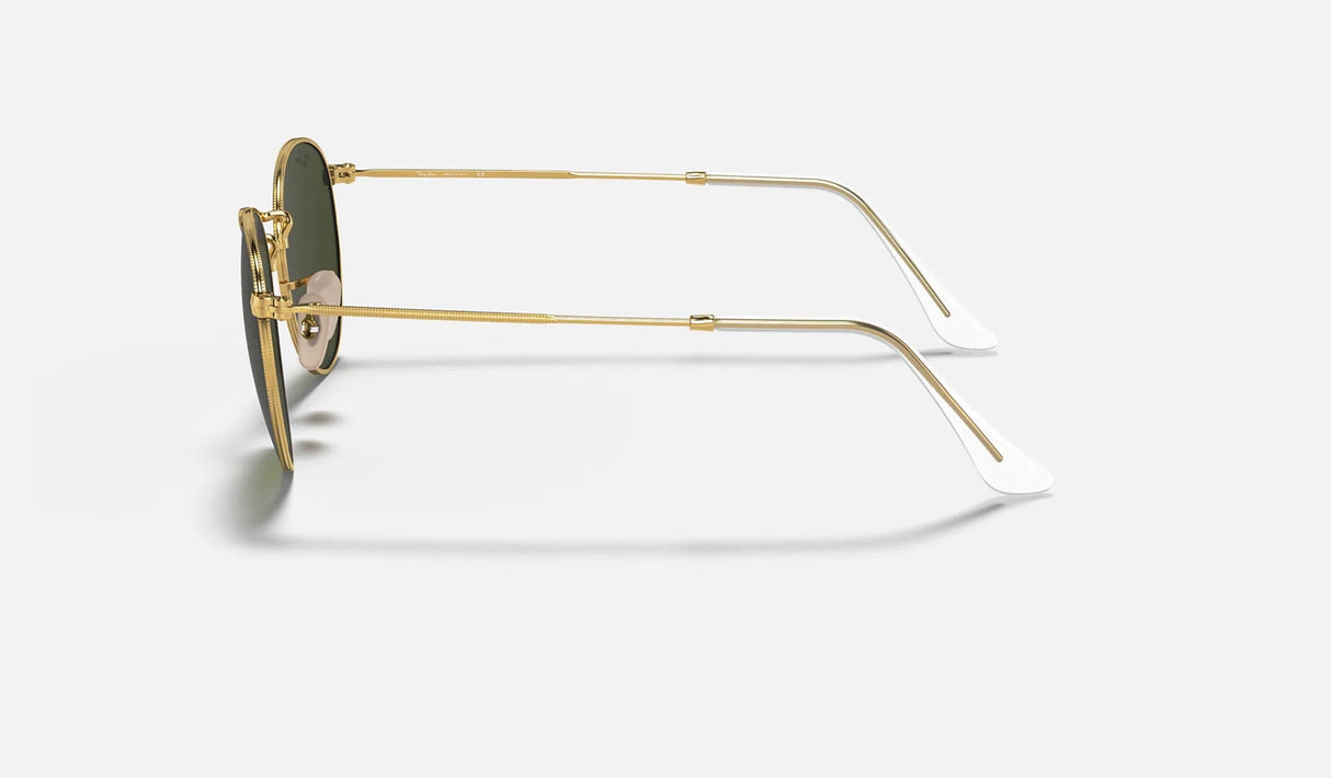 RAY-BAN Round Metal Polished Gold - Green Sunglasses Sunglasses Ray-Ban 