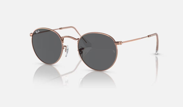 RAY-BAN Round Metal Rose Gold - Dark Grey Sunglasses Sunglasses Ray-Ban 